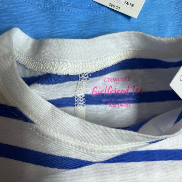 Lot of 3 Crewcuts Girls' long-sleeve girlfriend tee XSM (4-5) - Picture 2 of 5